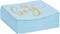 50 Pack Its a Boy Baby Shower Cocktail Napkins Party Supplies 5x5 inch, Blue with Gold Foil Table Napkin